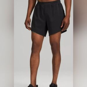 lululemon athletica Fast & Free  Black Athletic 6" Shorts